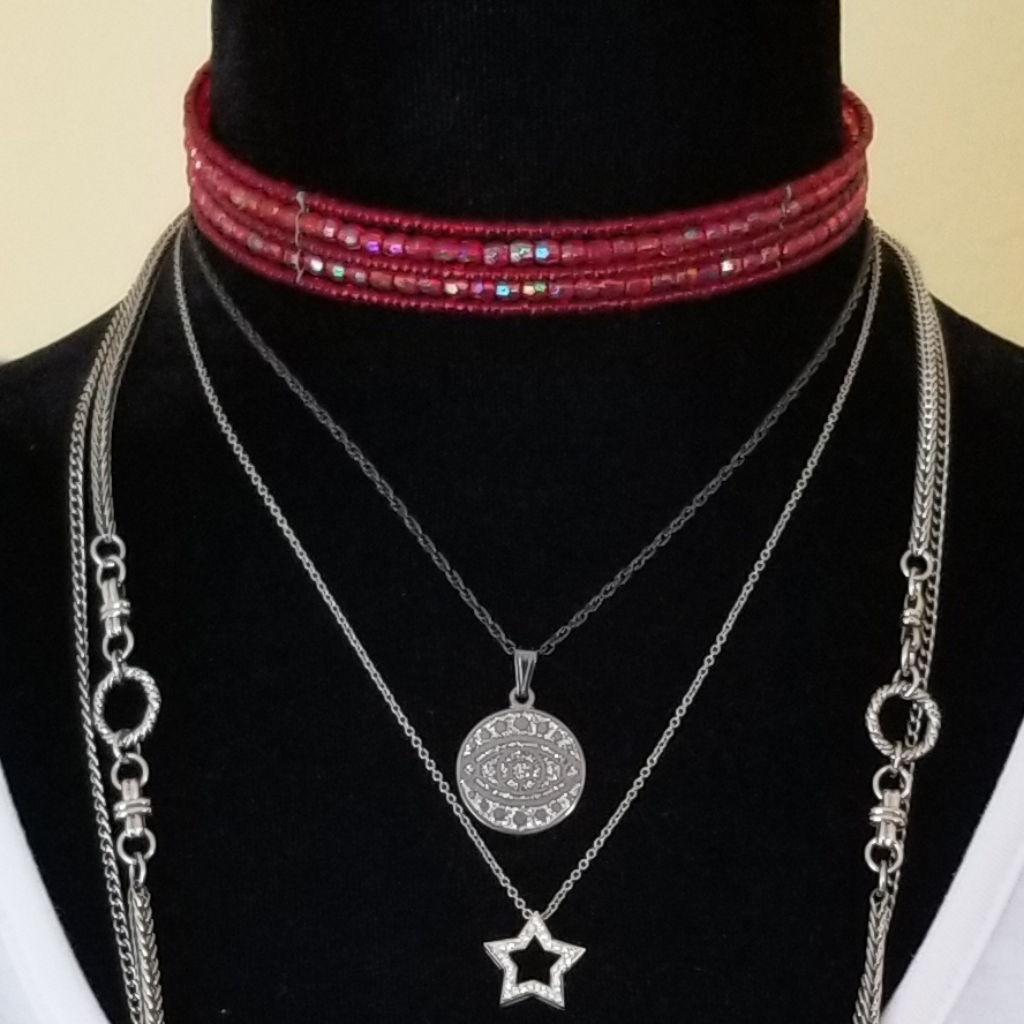 Claire's Memory Choker And Bracelet
